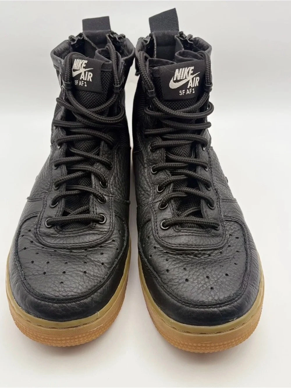 Nike Black High-Top Sneakers with Gum Sole